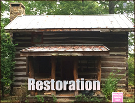 Historic Log Cabin Restoration  Taliaferro County, Georgia